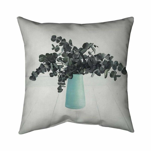 Begin Home Decor 26 x 26 in. Bouquet of Eucalyptus-Double Sided Print Indoor Pillow 5541-2626-FL338